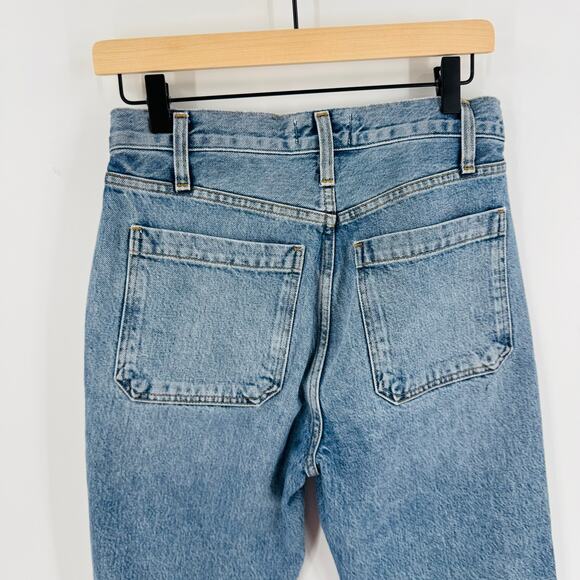Agolde Los Angeles Jeans Size 25 High Rise Straight Leg Vintage Wash Denim Jeans - Picture 6 of 7